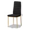 Baxton Studio Armand Modern Glam and Luxe Black Velvet Upholstered and Gold Finished Metal Dining Chair Set , PK4 193-4PC-11773-ZORO - alternate 2
